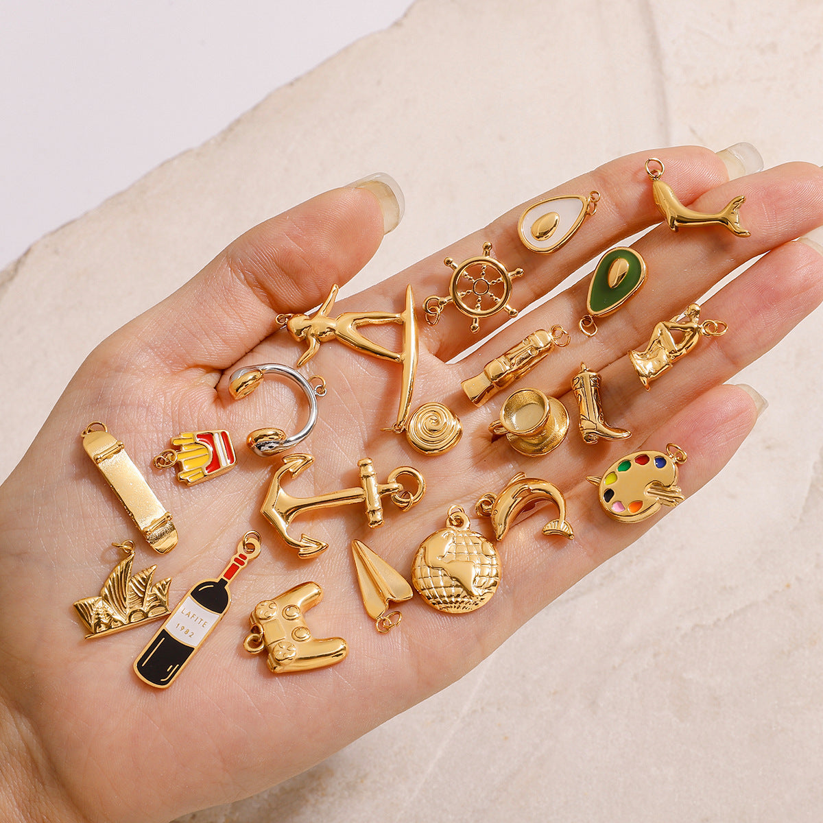 Bracelet Diy Jewelry Accessories Stainless Steel Necklace Pendant Pendant Accessories Materials