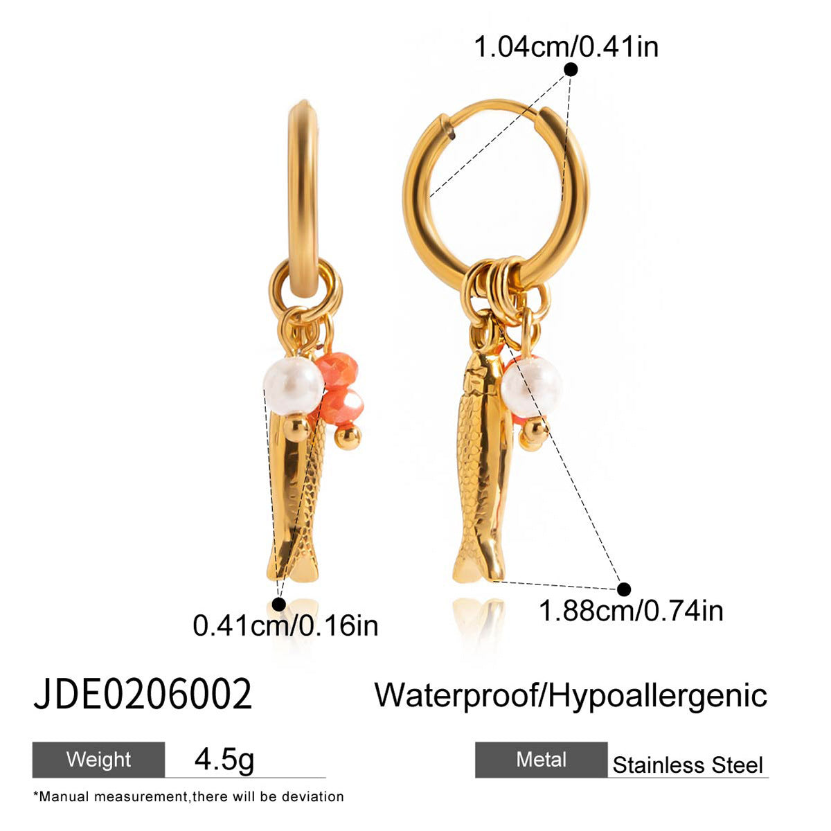 Simple Stainless Steel Necklace 18K Golden Beach Ocean Pendant Non-Fading Jewelry