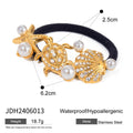 Sculptural 18K Gold-Plated Stainless Steel Hair Tie — additional product detail 29 — jewelry finish and design detail
