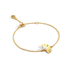 Folding Fan Pearl Bracelet for Women Fashion Gold-Plated Best Friend Jewelry Customization