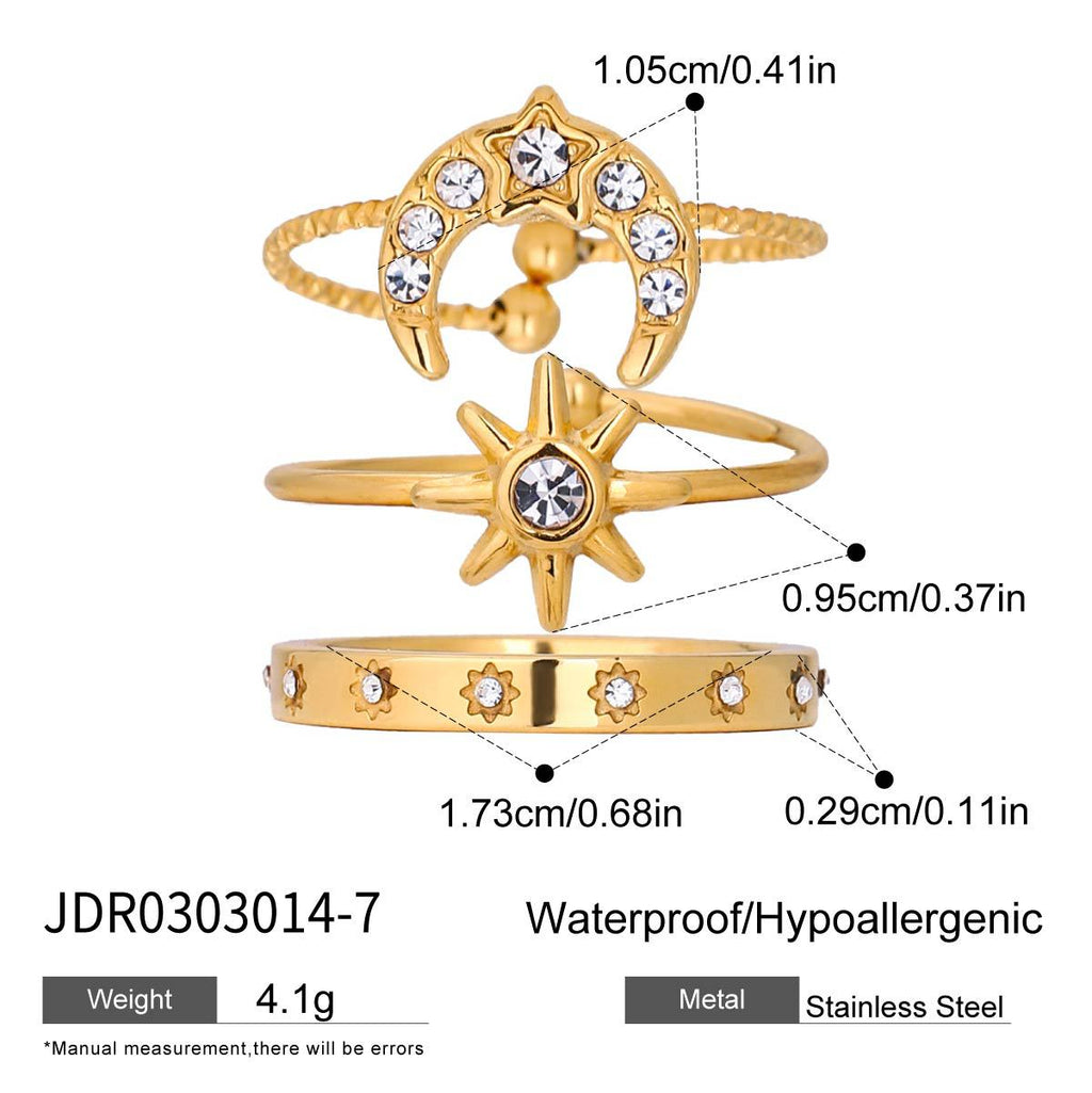 Ring Vintage Stainless Steel Jewelry for Women Non-Fading ring