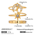 Gold-Plated Stainless Steel Vintage Ring — product profile — jewelry finish and design detail