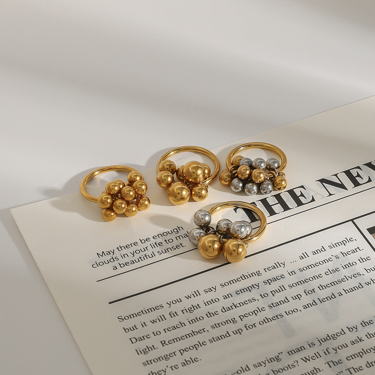 The ring is exaggerated ring Stainless Steel Jewelry