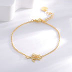 B0183 Korean Style Fashion Design Hollow Turtle Bracelet for Women Brass Gold Plated with Shell Beads
