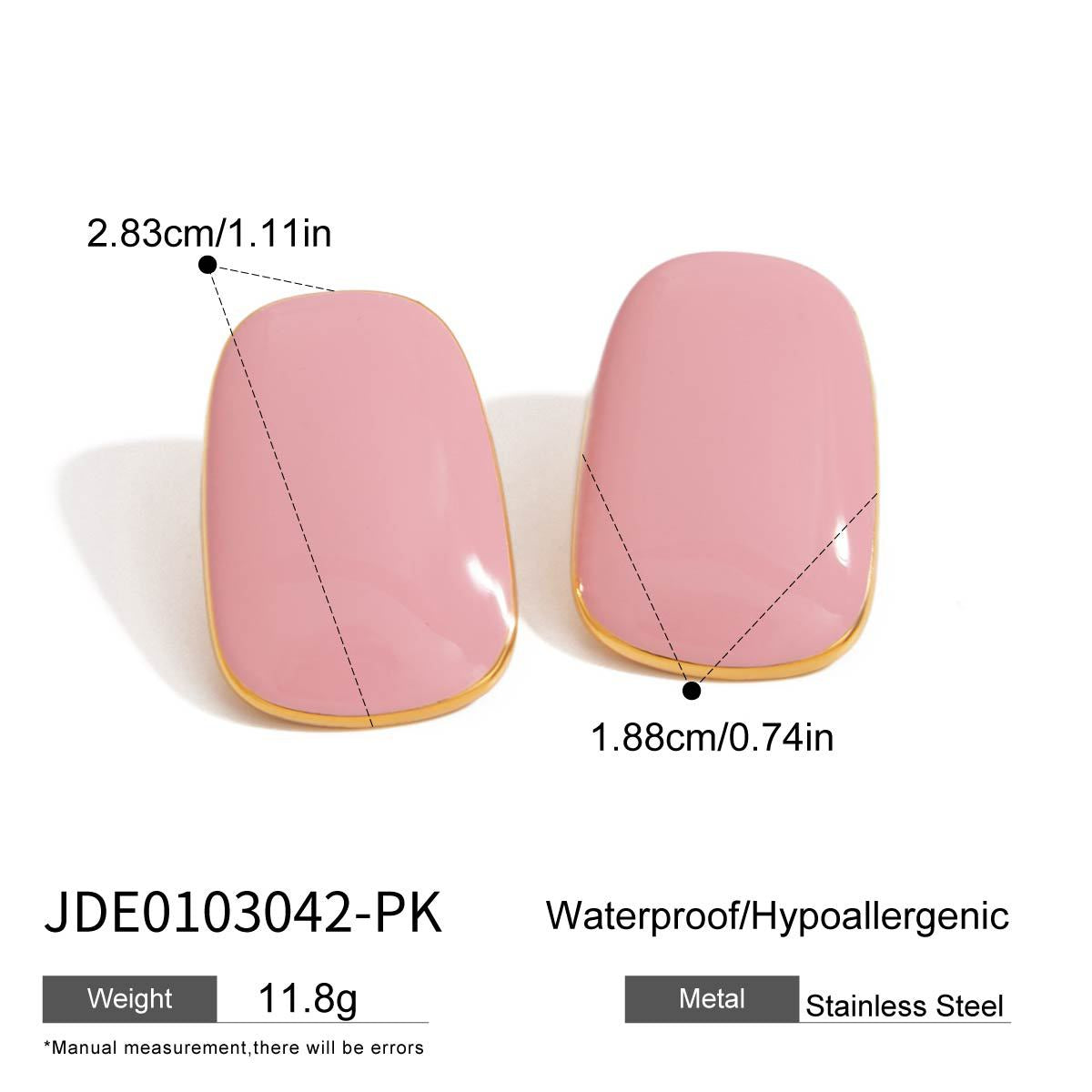 Stainless Steel Oil Drop Earrings Jewelry for Women Non-Fading