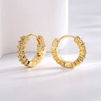 E0655 Personalized Design Creative Earrings for Women Asymmetric Single Side Inlaid Zircon Fashion Elegant Ear Clips
