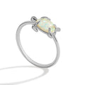 Gold-Plated Brass Turtle Opal Ring styled for independent jewelry boutiques — jewelry finish and design detail