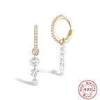 S925Sterling Silver Zircon Pendant Earrings Hot Selling Fashion Earrings Earrings