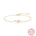 925 Sterling Silver Paperclip Snake Bracelet Diamonds And Turquoise — collection product image 06