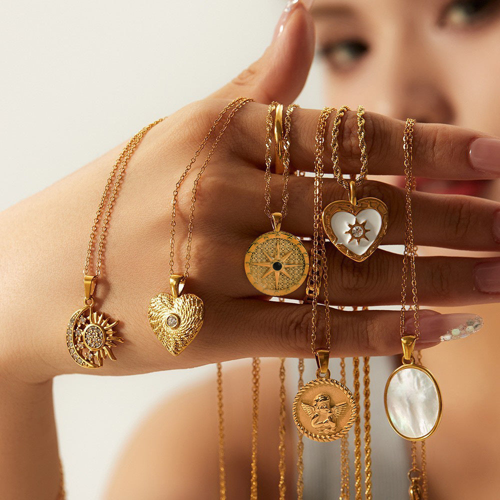 Sweater Chain Necklace Jewelry Women Stainless Steel Autumn Winter Accessories