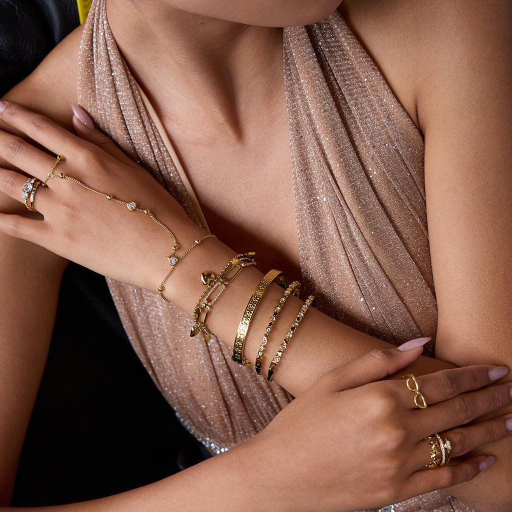 Stainless Steel Heart Bracelet18k Non-Fading Jewelry