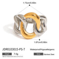 Gold-Plated Stainless Steel Ring with Heart Cubic Zirconia Detail — product styling — jewelry finish and design detail