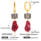 Original Design Resin Earrings Stainless Steel Ear Jewelry Design Accessories