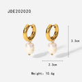18K Gold-Tone Freshwater Pearl Minimalist Pendant Stainless Steel Necklace with a minimalist design profile