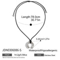 Starfish Twisted Stainless Steel Gold-Plated Necklace — close-up detail — jewelry finish and design detail