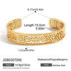 2H Open Bracelet Non-Fading Vintage Bracelet Stainless Steel Jewelry for Women