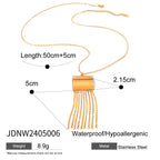 Stainless Steel Zircon Cross Necklace Pendant Clavicle Chain Jewelry