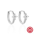 925 Sterling Silver Hollow Water Drop cubic zirconia Hoop Earrings — jewelry product photo 09 — jewelry finish and design detail