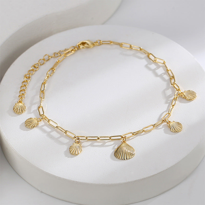 A0026 Fashion Beach Anklet for Women Simple Starfish Foot Jewelry