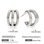 Earrings, ear studs, stainless steel jewelry for women, non-fading ear accessories