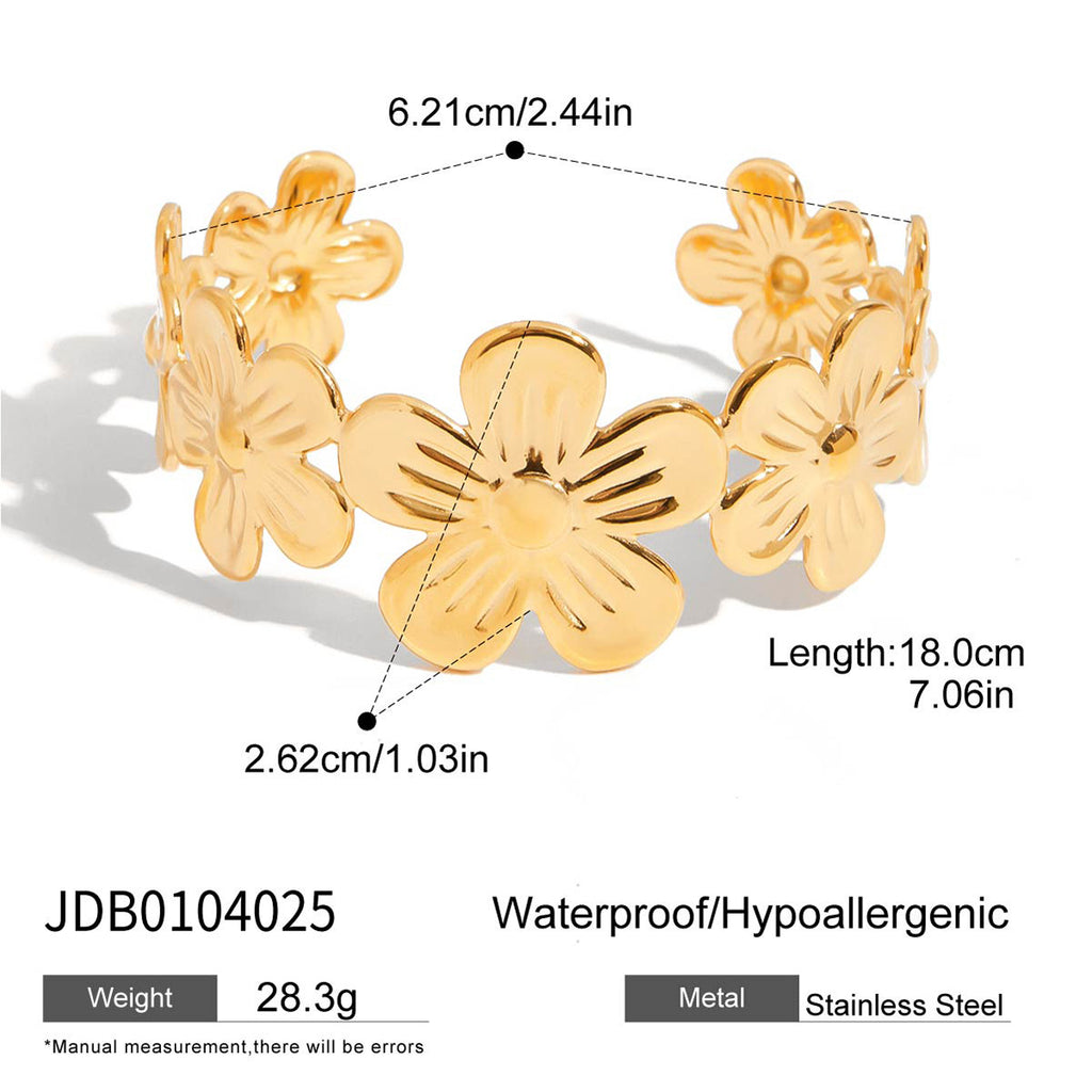 Non-fading Bracelet for Women Jewelry18k Gold-plated Stainless Steel Jewelry Bracelet