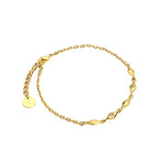 B0037Wind Rhombus Women's Thin Bracelet Fashionable Gold-Plated Copper with Zircon Inlay Source of Goods