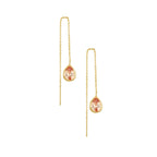 S925Pure Silver gold Water Drop Earrings Fashion Style Socialite Earrings Jewelry