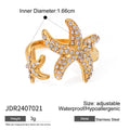 Stainless Steel Ring in Gold-Plated — Easy-Layering Style — plating detail — jewelry finish and design detail