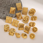 Stainless Steel Geometric Stud Earrings Earrings earrings