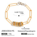 Gold-Plated Stainless Steel Chain Bracelet — jewelry construction