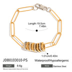 2H Punk Jewelry Necklace Collarbone Chain Halter Accessories Stainless Steel Bracelet