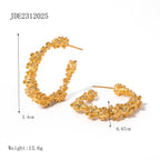 Zircon Earrings Vintage Stainless Steel Jewelry for Women Non-Fading