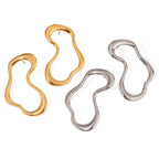 Stainless Steel Exaggerated Earrings Metal Stud Earrings Jewelry Non-Fading Hoop Earrings