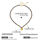 Multi-layer Stacked Necklace Collarbone Chain Stainless Steel Jewelry Non-fading