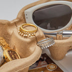 2H Rhinestone Tassel Ring Non-Fading Jewelry Ring Accessories