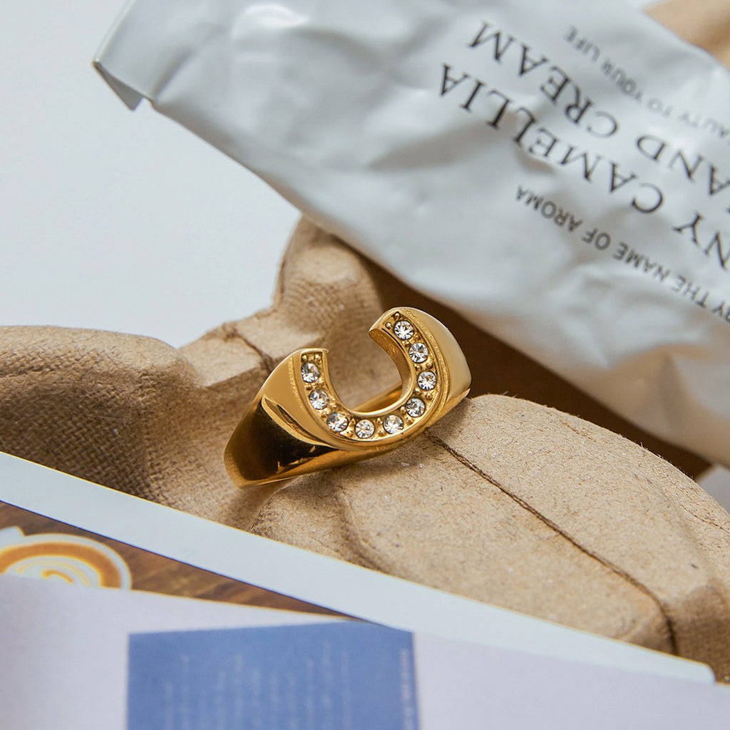 2H Zircon Ring Non-Fading Jewelry rings Ornament Women