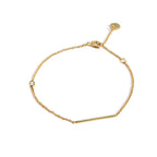 B0003 Wind-plated Gold Inlaid Diamond Simple Bracelet for Women Minimalist Geometric Fashion Accessories