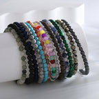 B0178 Fashion Black Gallstone Bracelet for Women Retro Simple Design Sense Bracelet