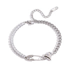 2H Stainless Steel Zircon Bracelet Jewelry Non-Fading Product