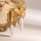 2H Stainless Steel Pearl Stud Earrings Ear Jewelry earring