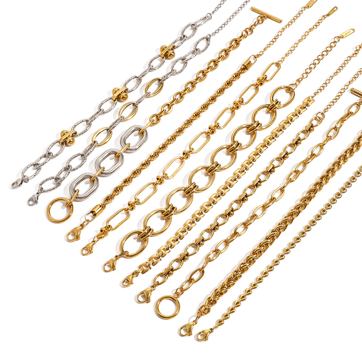 Stainless Steel Cuban Bracelet Metal Chain bracelet