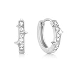 S925Sterling Silver Fashion Diamond Star Earrings Hoop Earrings for Women Hot Selling Zircon Earrings Ear Jewelry