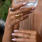 Non-Fading Jewelry Ring rings18k Gold Stainless Steel Jewelry