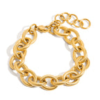 18K Gold Stainless Steel Bracelet Jewelry Non-Fading Accessories