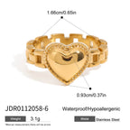 Watchband Ring Non-Fading Female Design Stainless Steel Jewelry rings