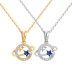 CYN0199 Planet Pendant Copper Necklace Design Pendant for Women Simple Personality Versatile