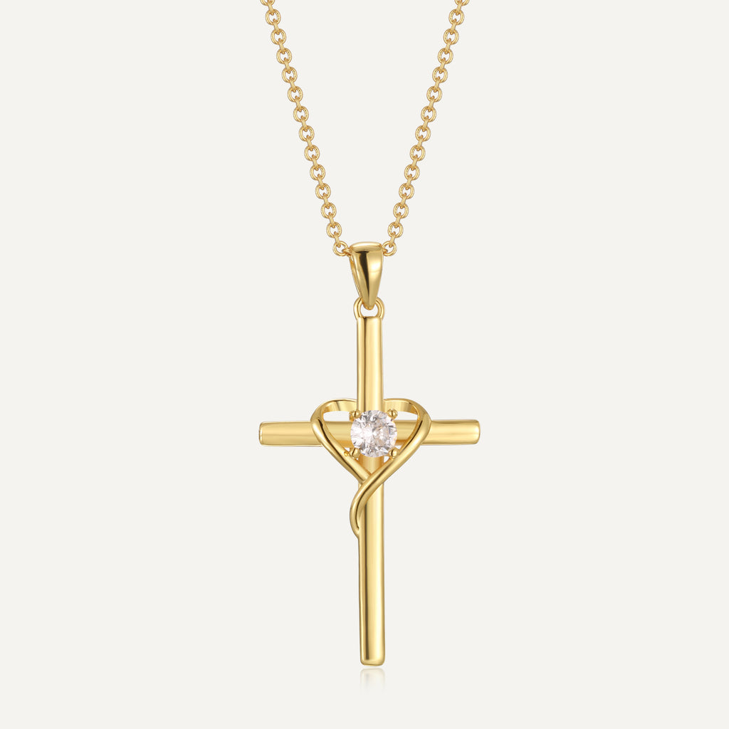 N0315 Cross Necklace Couple Cool Female Personality Pendant Sweater Chain American Hip-Hop Accessories