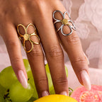 Flower Pearl Ring Non-Fading Jewelry Accessories Ring