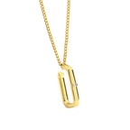 Genderless Geometric Pendant Necklace Hip Hop Sweatshirt Accessory Simple Fashion New Arrival
