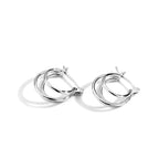 Minimalist Geometric Multi-Hoop Earrings Brass Electroplated Plain Hoop Earrings Fashion Women